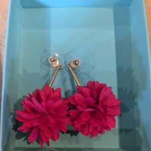 J. Crew Pink Floral Earrings